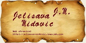 Jelisava Midović vizit kartica